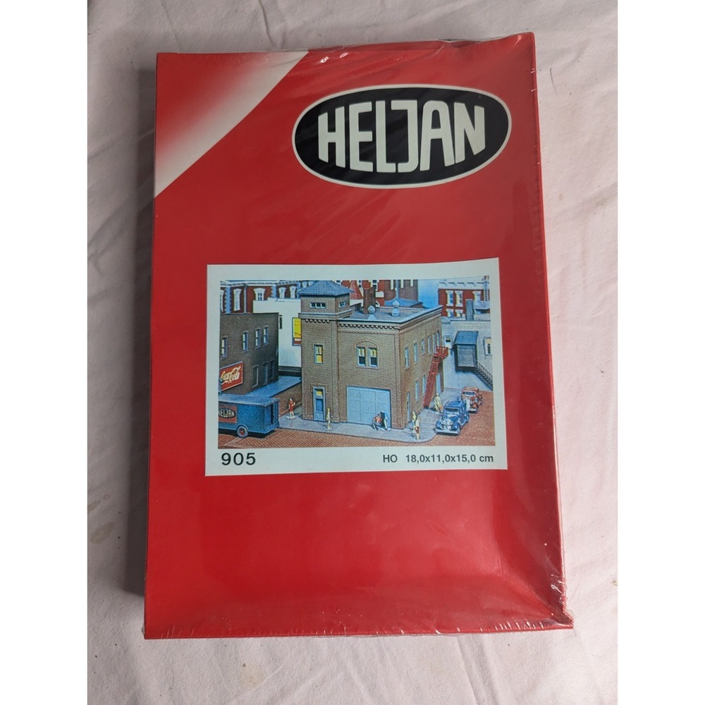 Heljan HO scale Firehouse model kit #905 train railways railroad town NEW